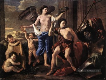  David Peintre - Le victorieux David classique peintre Nicolas Poussin